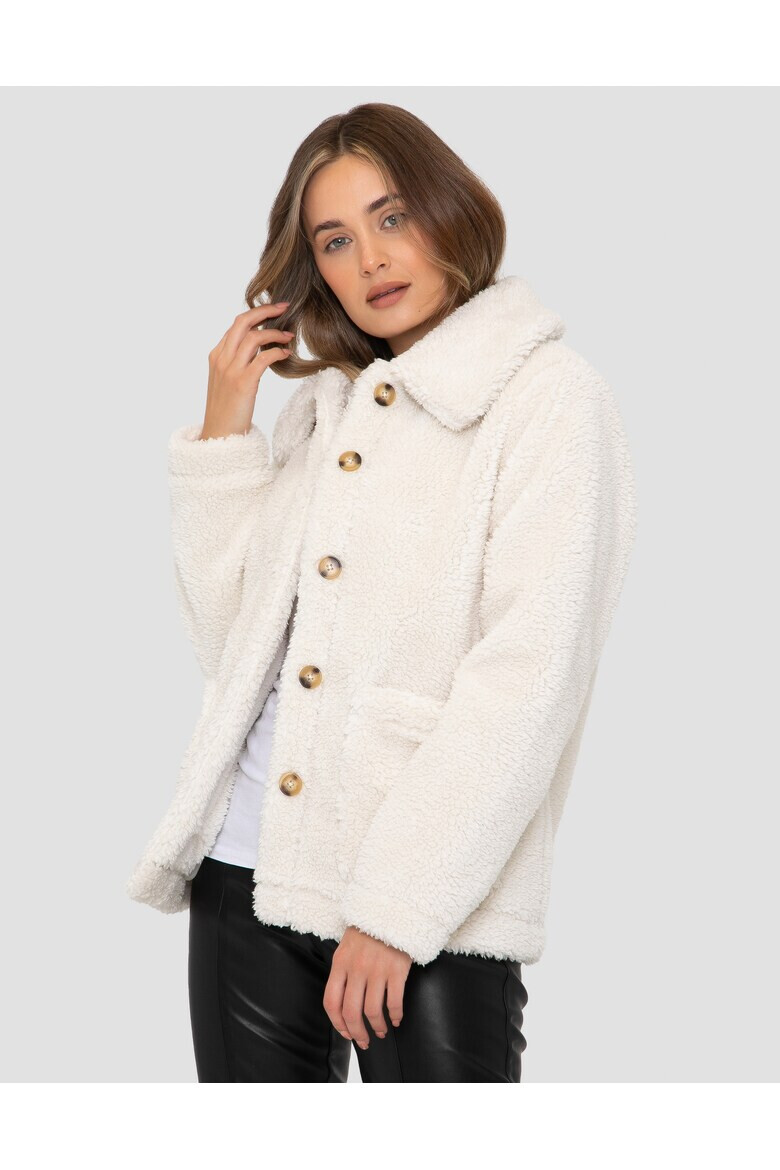 Threadbare Jacheta de blana shearling sintetica cu buzunare aplicate Parrot 2835 - Pled.ro