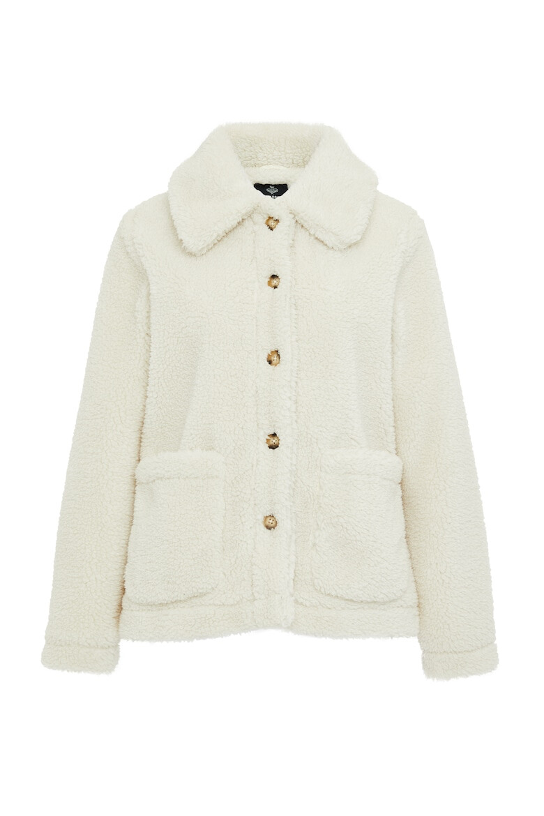 Threadbare Jacheta de blana shearling sintetica cu buzunare aplicate Parrot 2835 - Pled.ro