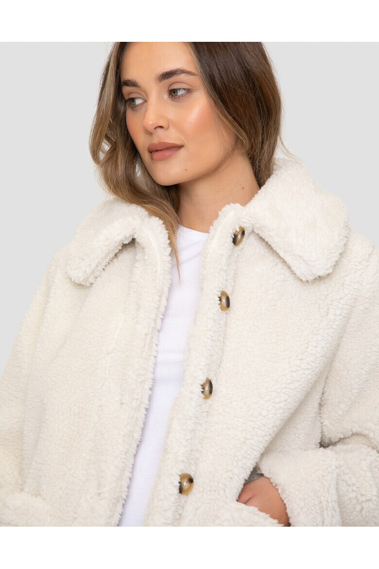 Threadbare Jacheta de blana shearling sintetica cu buzunare aplicate Parrot 2835 - Pled.ro