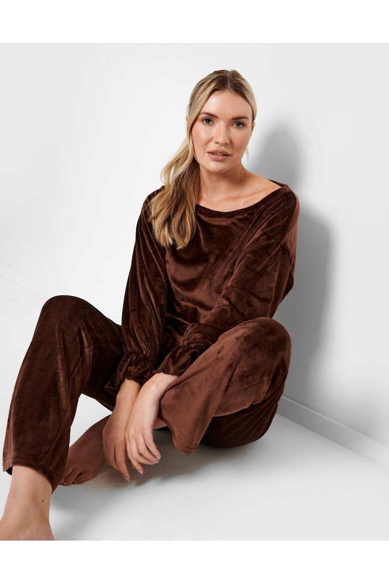 Threadbare Pijama cu aspect catifelat 2791 - Pled.ro