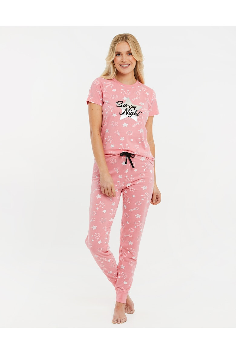 Threadbare Pijama cu imprimeu grafic Goodnight 4071 - Pled.ro