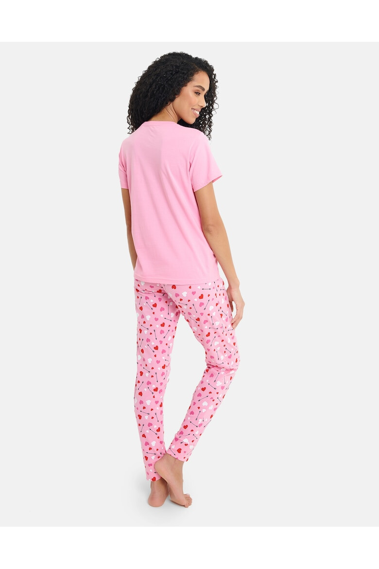 Threadbare Pijama cu imprimeu Kisses - Pled.ro