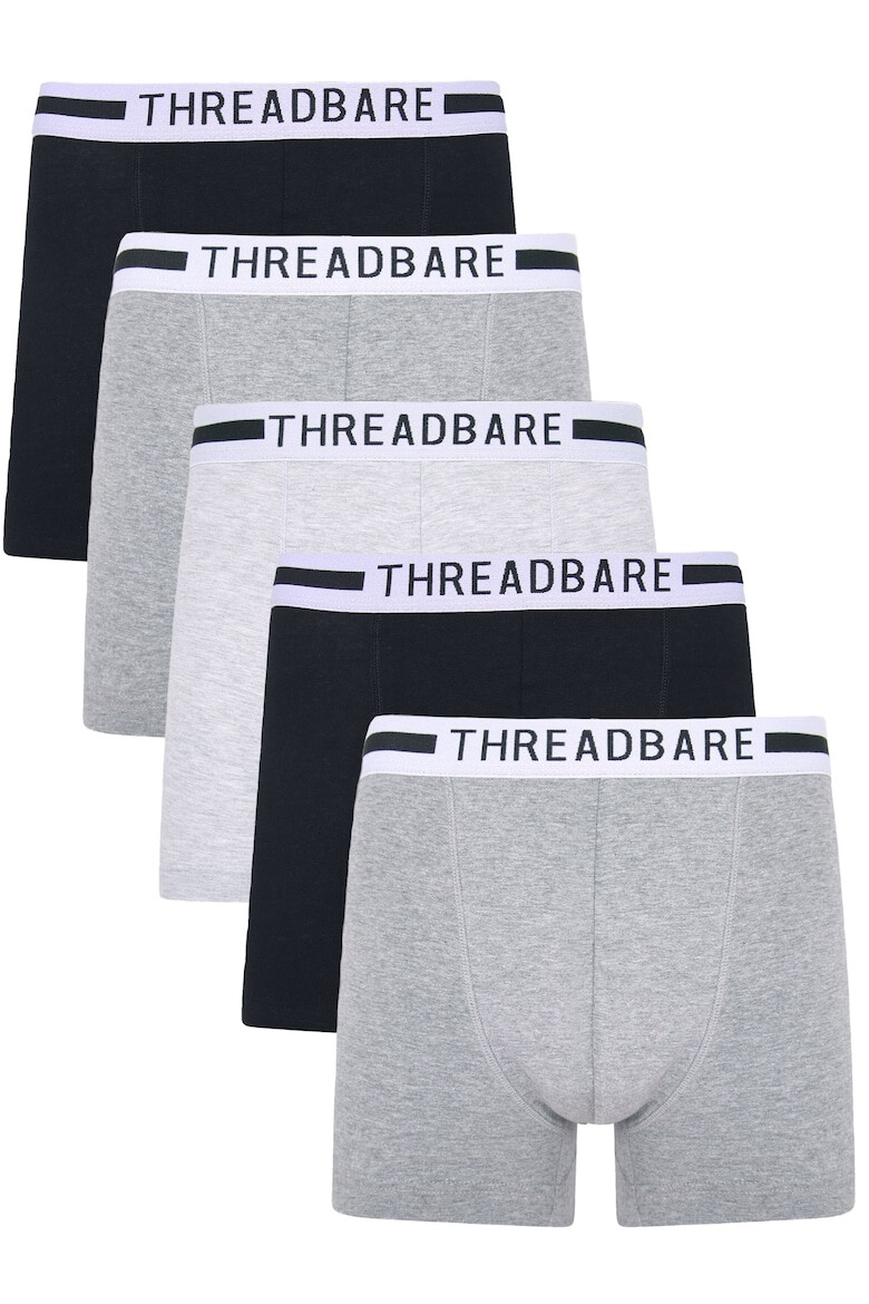 Threadbare Set de boxeri cu banda logo in talie Mylz 8303 - 5 perechi - Pled.ro