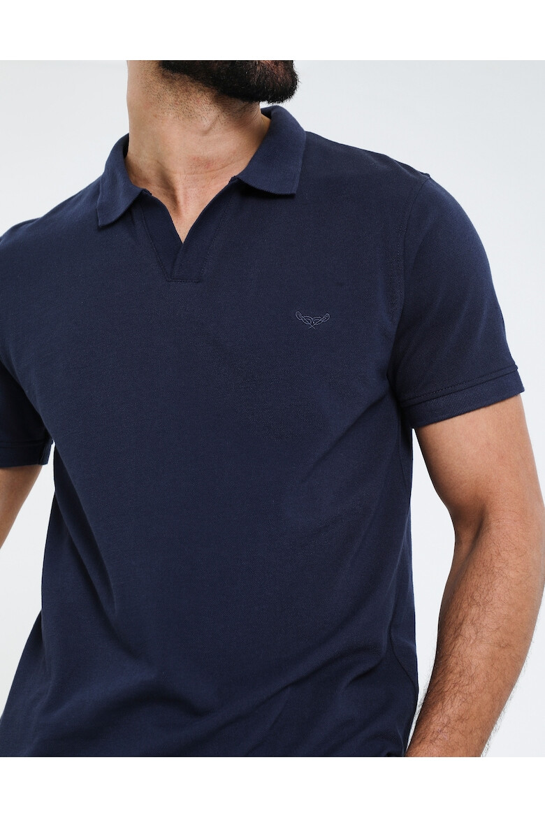 Threadbare Tricou polo uni Truffle 7145 - Pled.ro