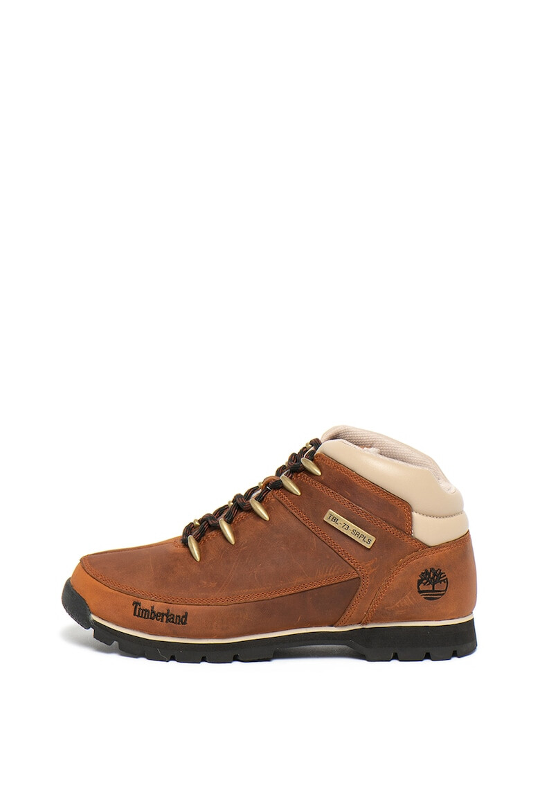 Timberland Bocanci de piele nabuc cu garnituri textile pentru drumetii Euro Sprint - Pled.ro