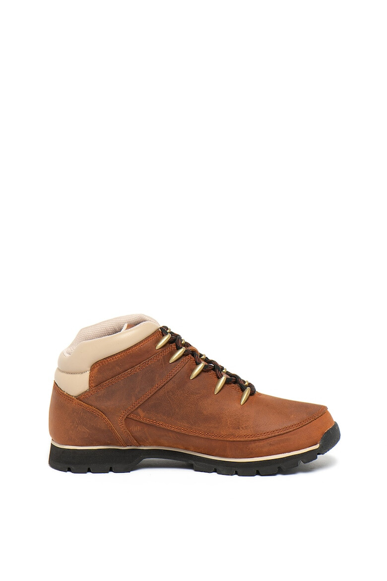 Timberland Bocanci de piele nabuc cu garnituri textile pentru drumetii Euro Sprint - Pled.ro