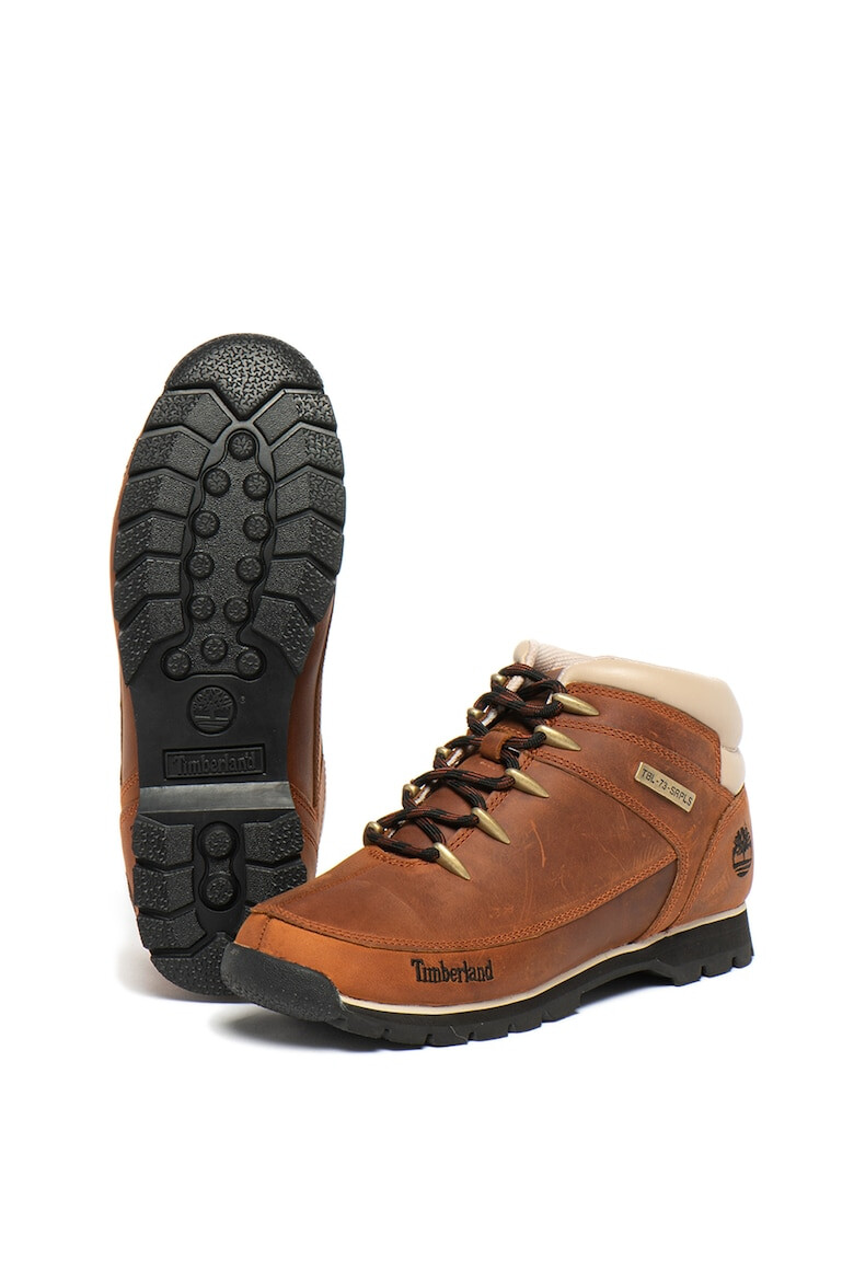 Timberland Bocanci de piele nabuc cu garnituri textile pentru drumetii Euro Sprint - Pled.ro