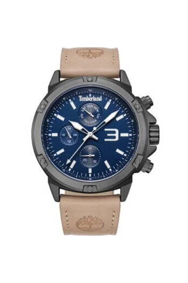 Timberland Ceas barbatesc TDWGF9002902 46mm Albastru/Crem - Pled.ro