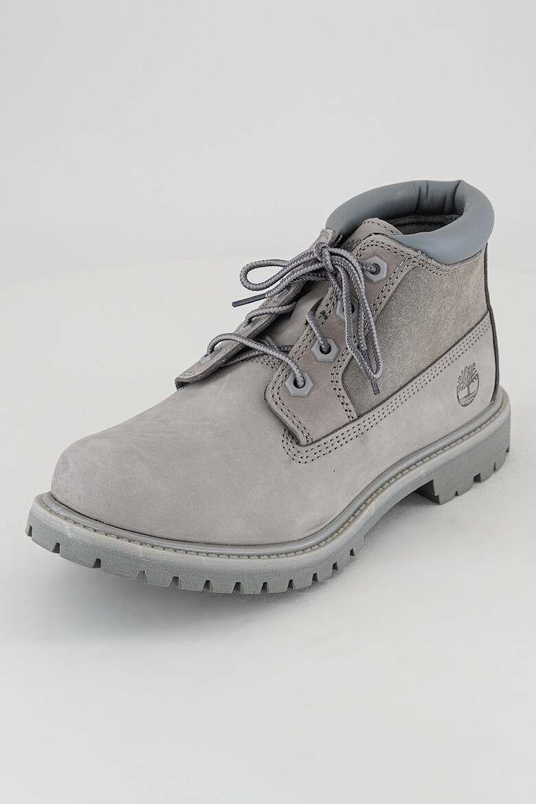 Timberland Ghete din piele nabuc cu detaliu logo - Pled.ro