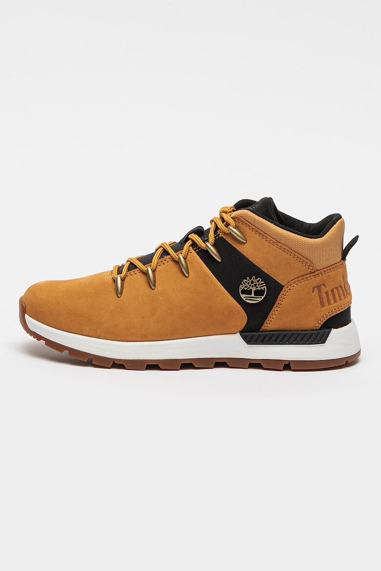 Timberland Pantofi de piele nabuc cu logo pentru trekking - Pled.ro