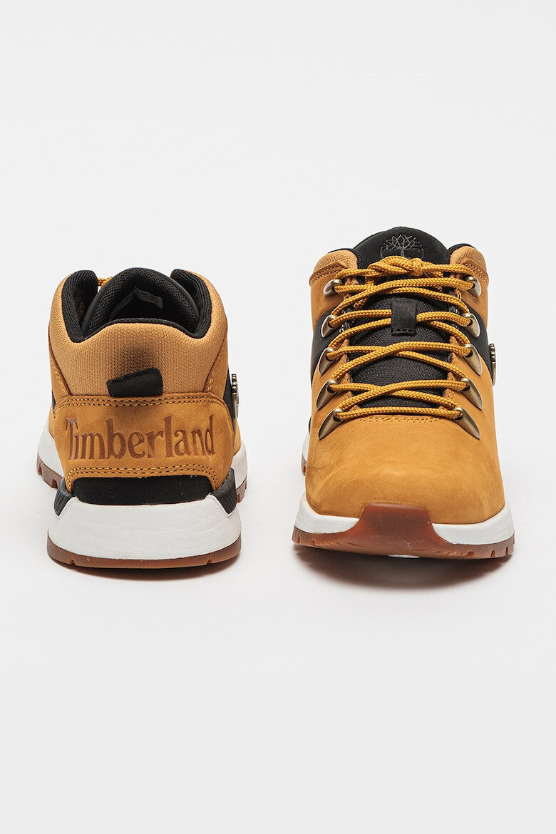 Timberland Pantofi de piele nabuc cu logo pentru trekking - Pled.ro