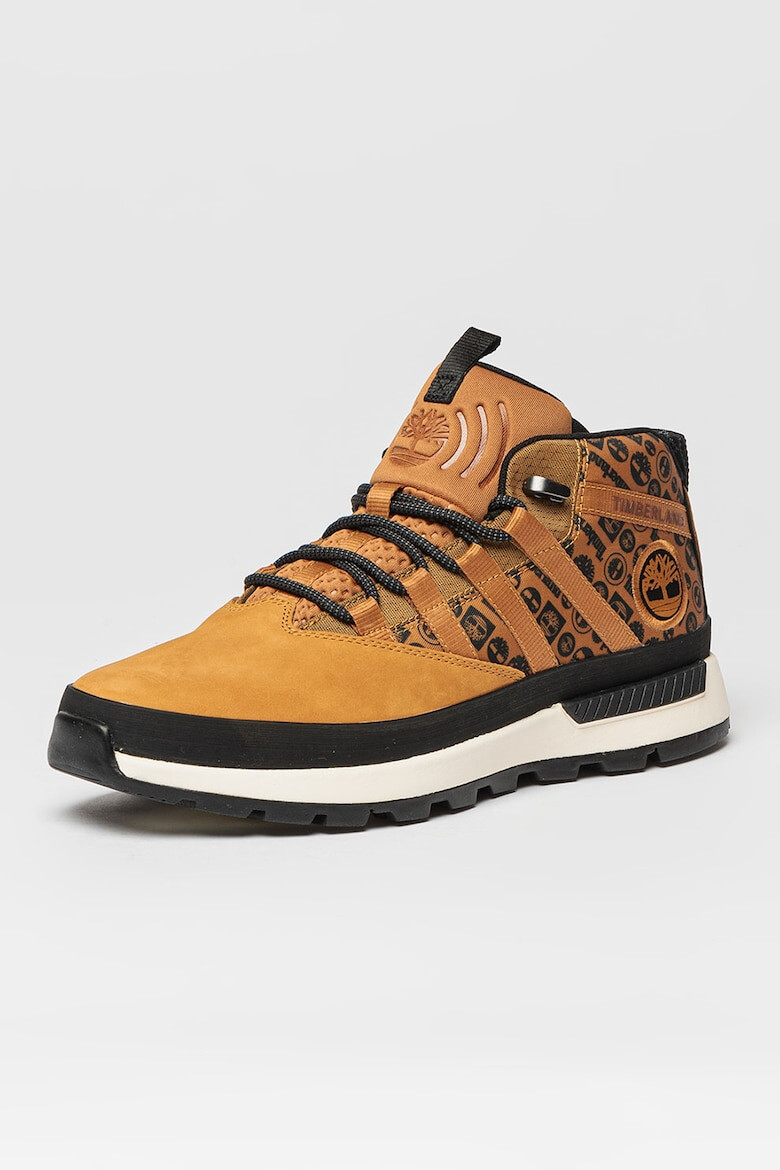 Timberland Pantofi sport de piele nabuc cu insertii textile Euro Trekker - Pled.ro