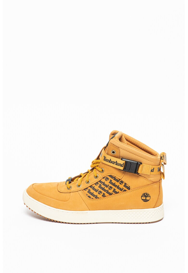 Timberland Pantofi sport mid-high de piele nabuc cu insertii de material textil Cityroam - Pled.ro