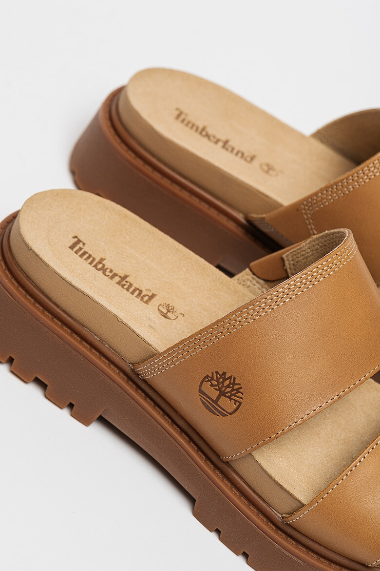 Timberland Papuci de piele cu logo - Pled.ro