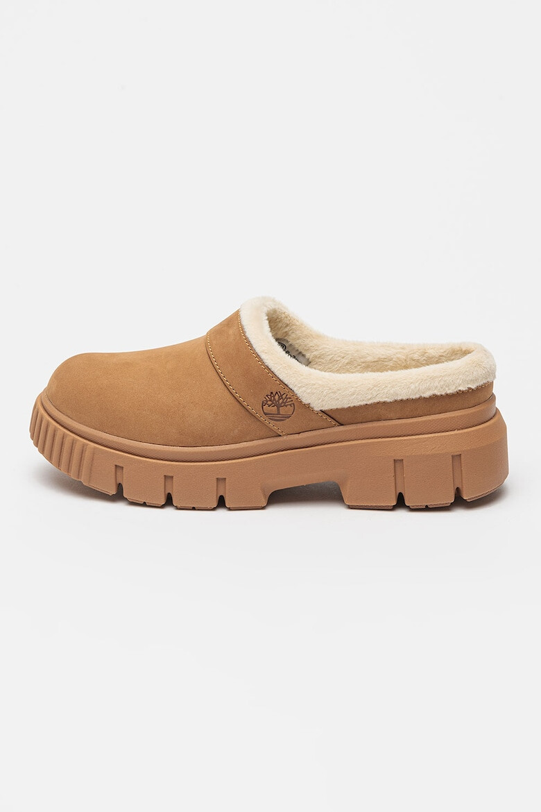 Timberland Saboti demi-wedge de piele nabuc - Pled.ro