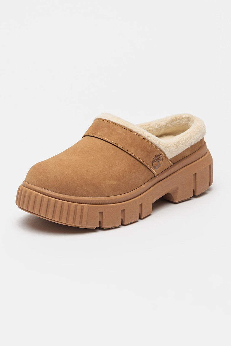 Timberland Saboti demi-wedge de piele nabuc - Pled.ro