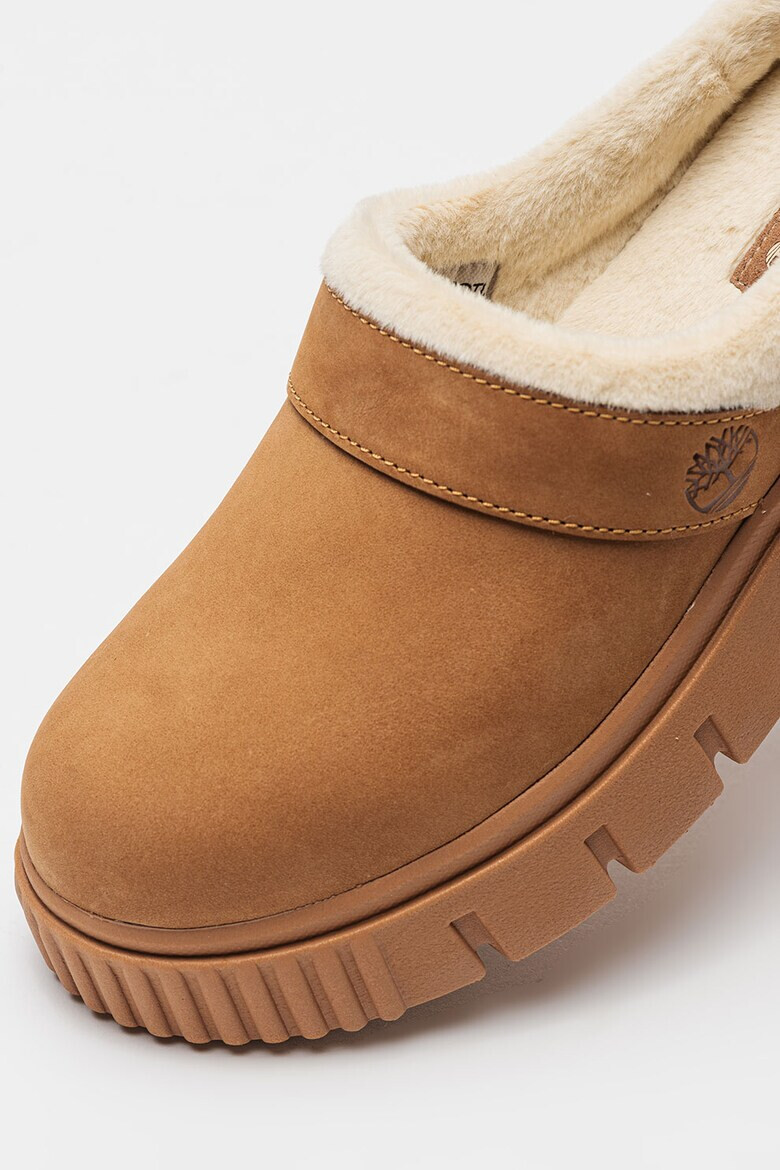 Timberland Saboti demi-wedge de piele nabuc - Pled.ro