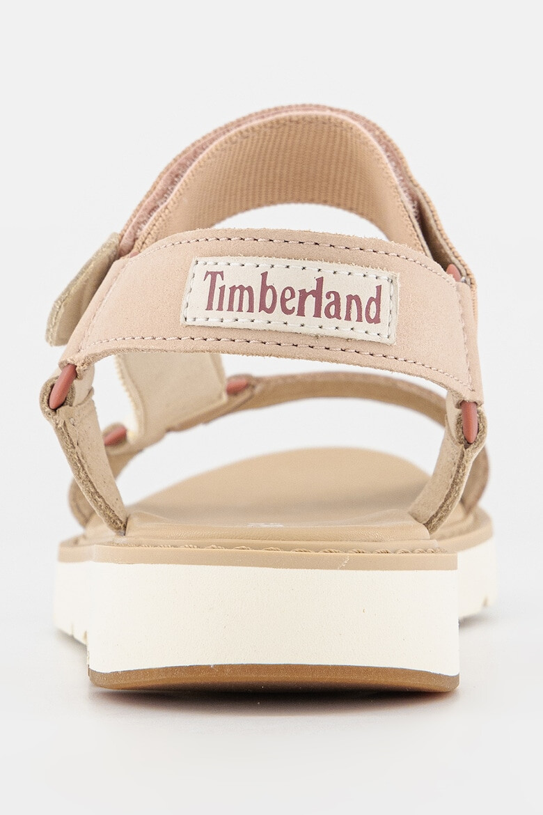 Timberland Sandale cu inchidere velcro si garnituri din piele nabuc Bailey Park - Pled.ro