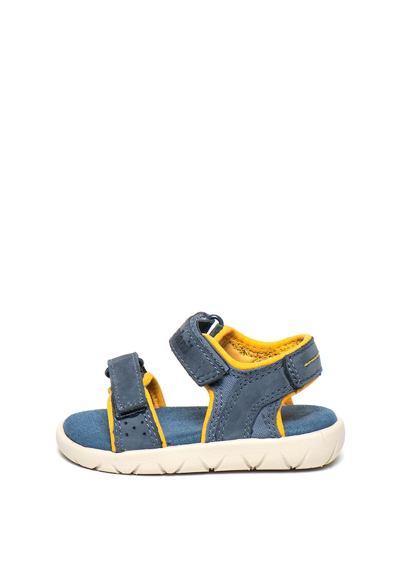 Timberland Sandale cu velcro si garnituri de piele nabuc Nubble - Pled.ro