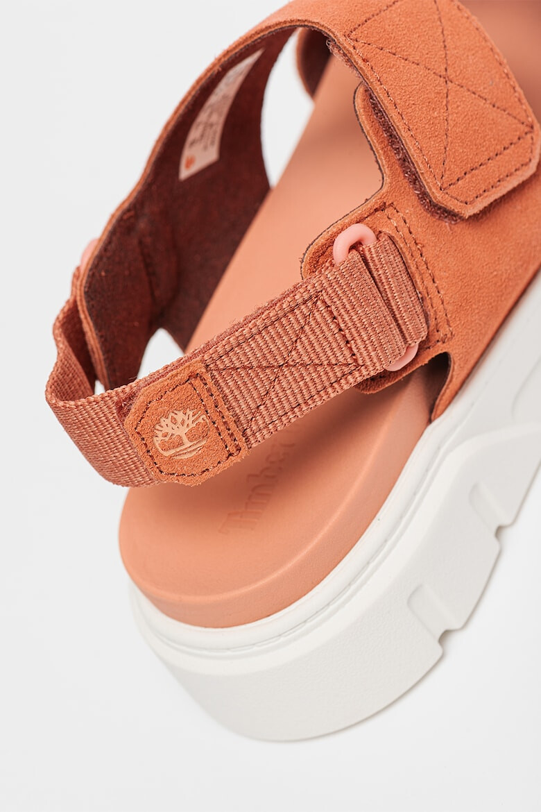 Timberland Sandale de piele intoarsa cu banda velcro - Pled.ro