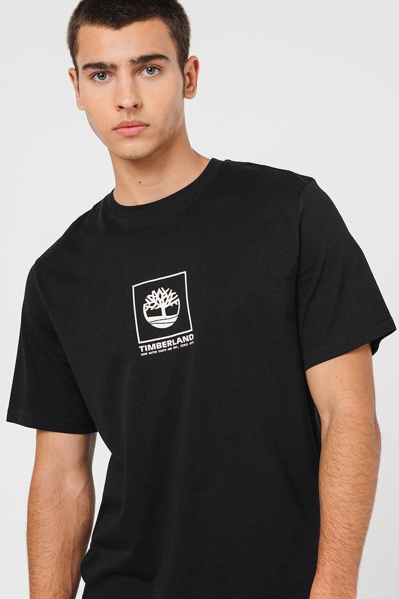 Timberland Tricou de bumbac cu imprimeu logo Stack - Pled.ro