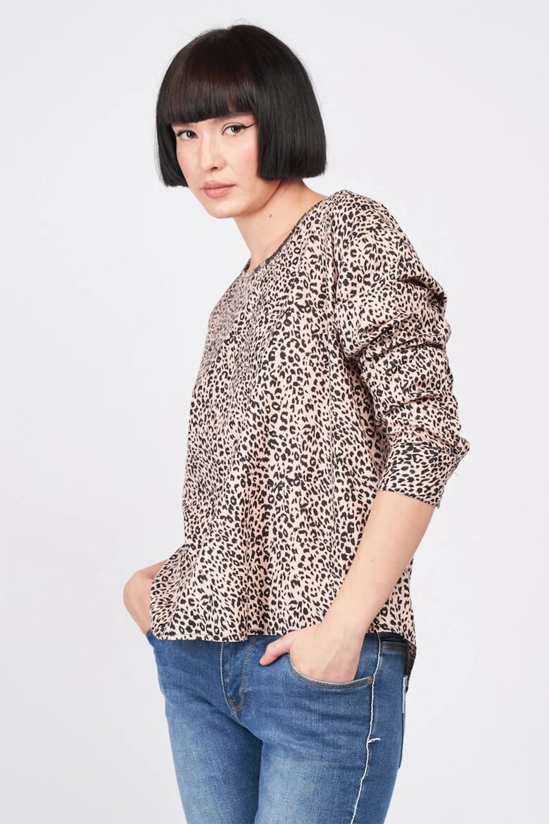 Timeout Bluza lejera cu animal print - Pled.ro