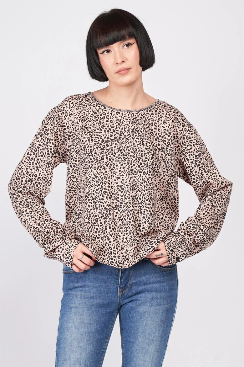 Timeout Bluza lejera cu animal print - Pled.ro