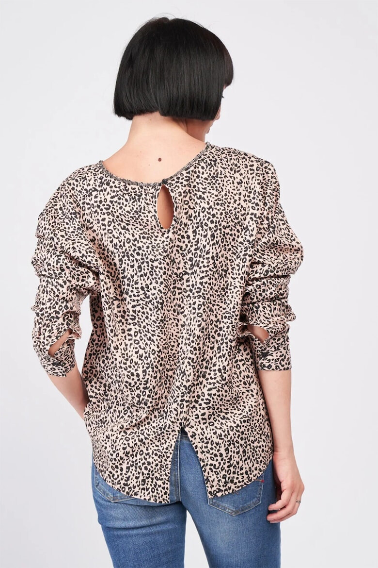 Timeout Bluza lejera cu animal print - Pled.ro