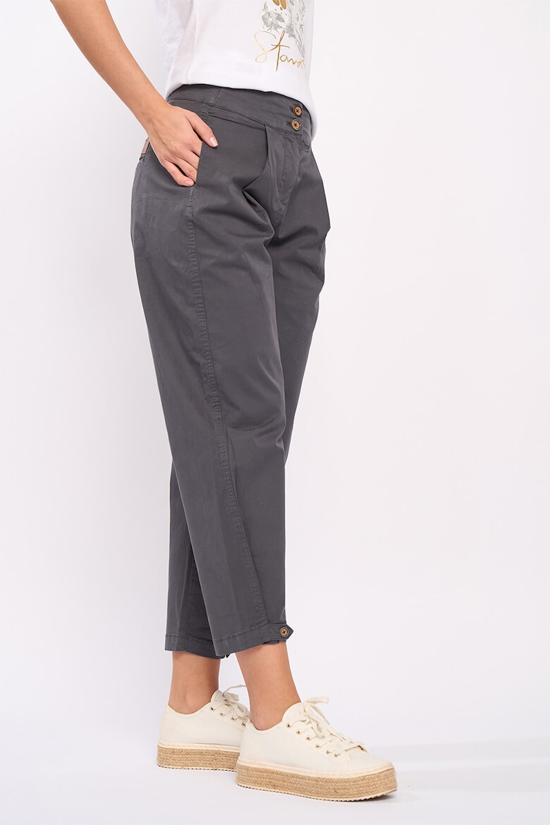 Timeout Pantaloni crop de bumbac cu pliuri - Pled.ro