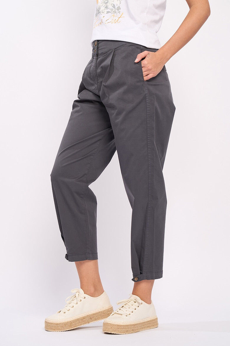 Timeout Pantaloni crop de bumbac cu pliuri - Pled.ro