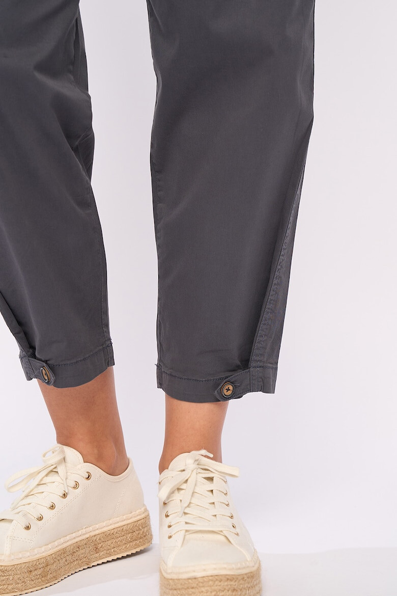 Timeout Pantaloni crop de bumbac cu pliuri - Pled.ro