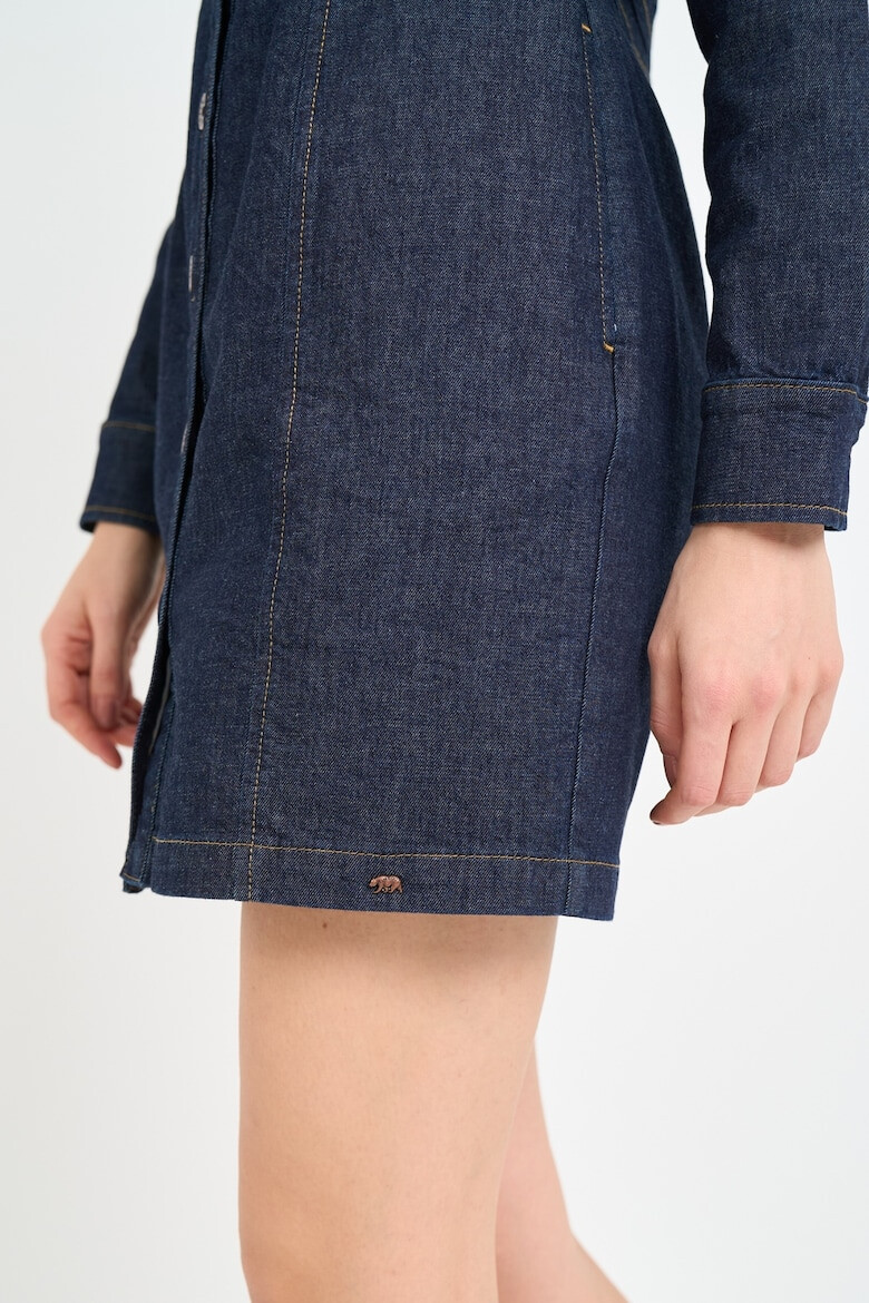 Timeout Rochie-camasa din denim cu maneci lungi - Pled.ro