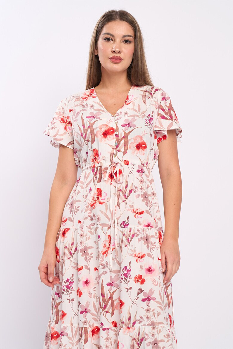 Timeout Rochie cu imprimeu floral si decolteu in V - Pled.ro