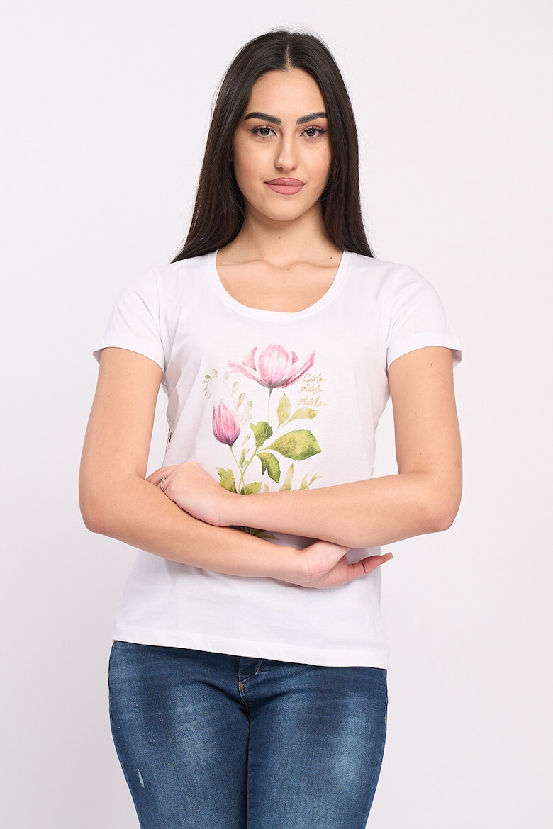 Timeout Tricou de bumbac cu imprimeu floral - Pled.ro