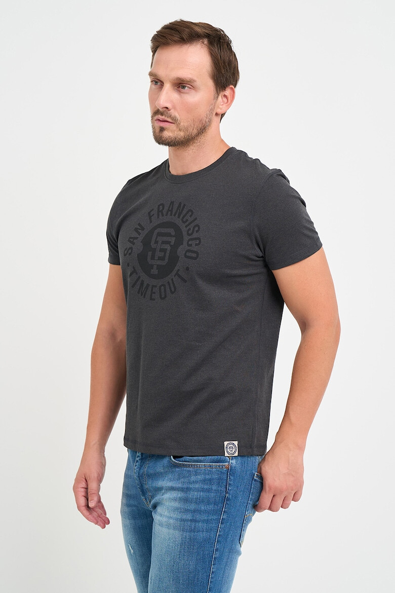 Timeout Tricou de bumbac cu imprimeu logo - Pled.ro