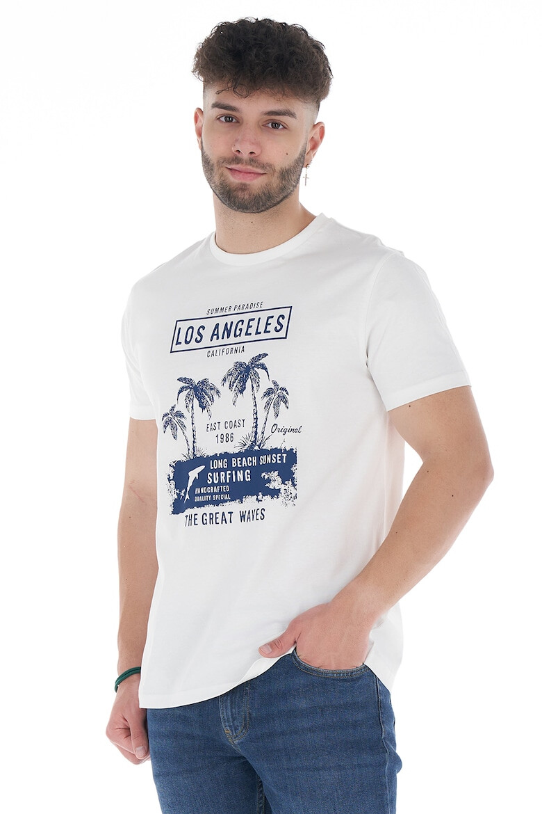 Timeout Tricou de bumbac cu imprimeu Los Angeles - Pled.ro