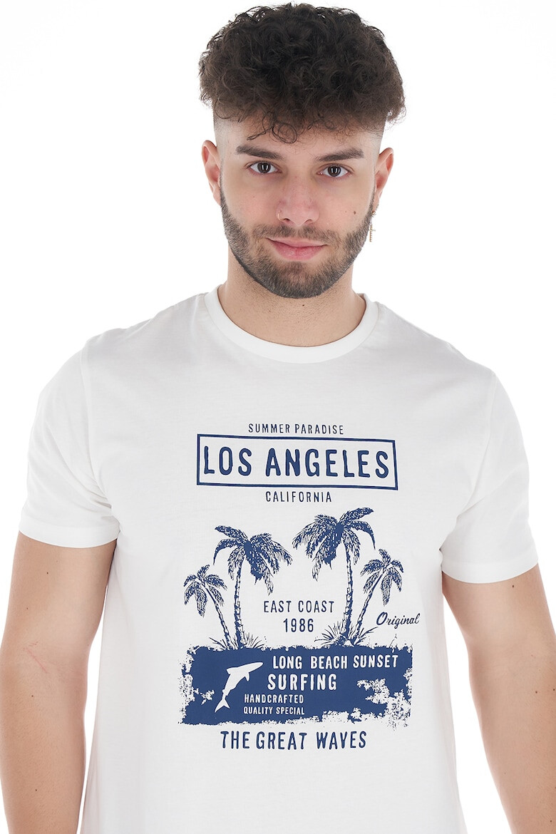 Timeout Tricou de bumbac cu imprimeu Los Angeles - Pled.ro