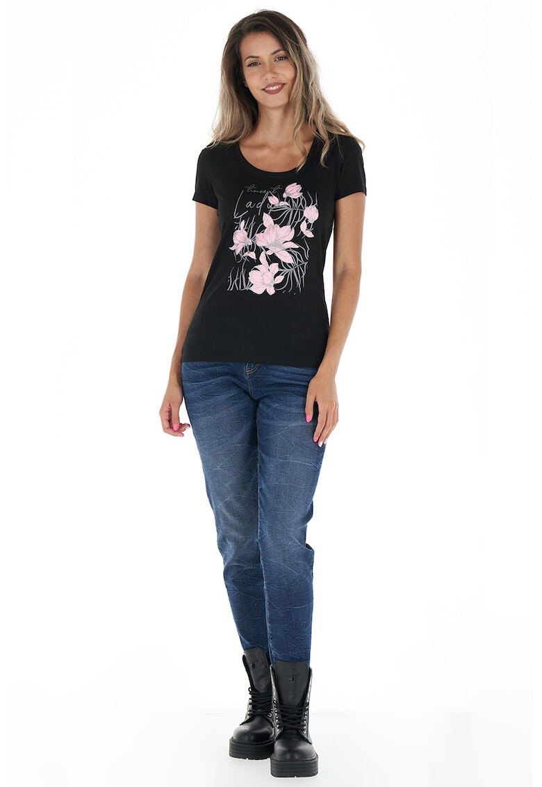 Timeout Tricou de jerseu cu imprimeu floral - Pled.ro