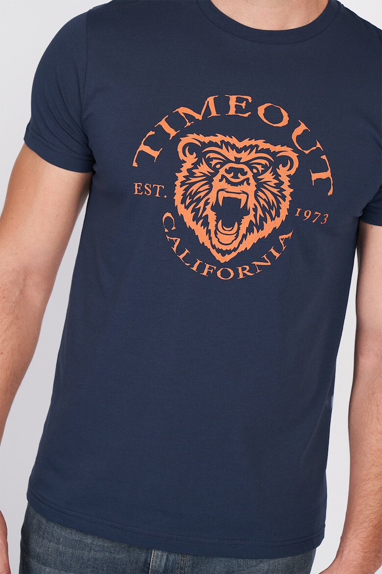 Timeout Tricou din bumbac cu imprimeu logo - Pled.ro