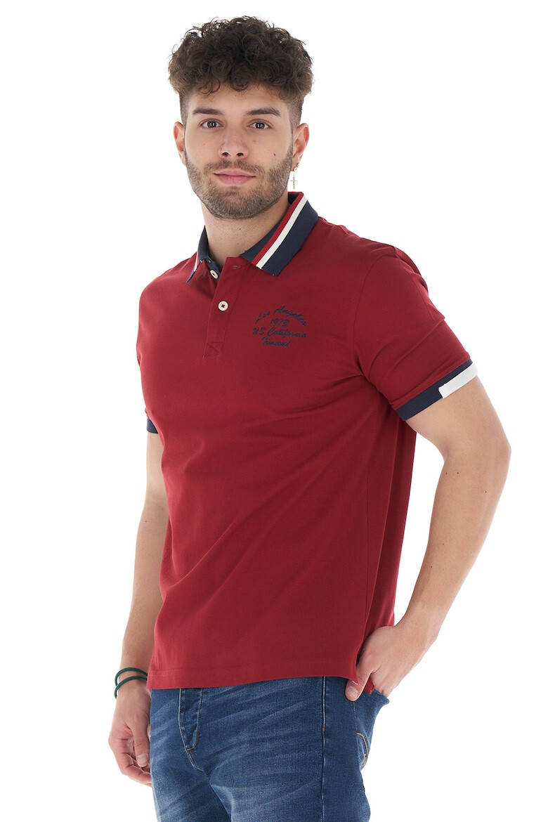 Timeout Tricou polo cu detalii contrastante - Pled.ro