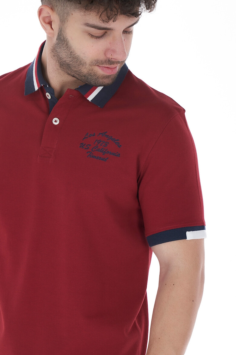 Timeout Tricou polo cu detalii contrastante - Pled.ro