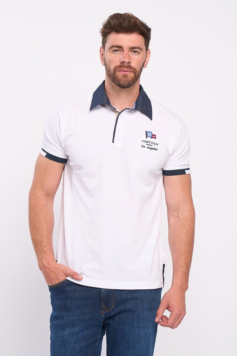 Timeout Tricou polo de bumbac cu logo - Pled.ro