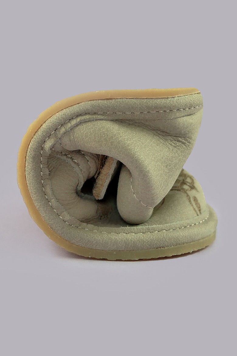 TINY TOES Pantofi din piele cu model si segment cu inchidere velcro Tiana - Pled.ro