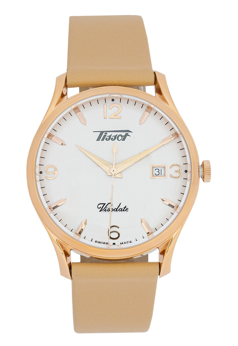 Tissot Ceas analog cu o curea de piele - Pled.ro