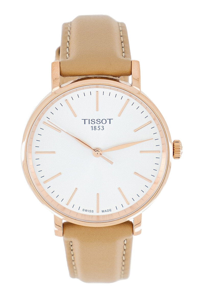 Tissot Ceas analog cu o curea de piele Everytime Desire - Pled.ro