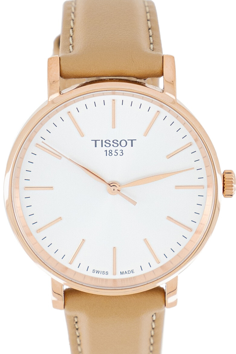 Tissot Ceas analog cu o curea de piele Everytime Desire - Pled.ro