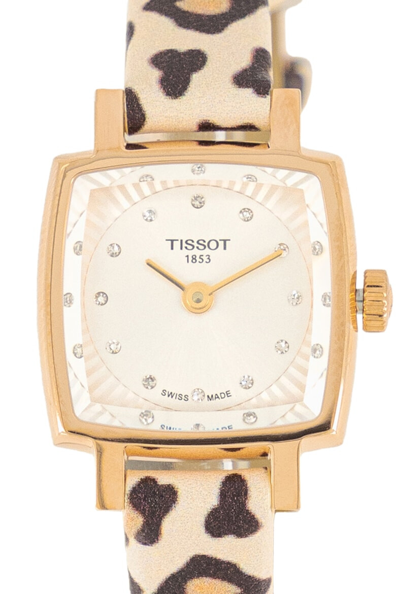 Tissot Ceas quartz cu o curea cu animal print - Pled.ro