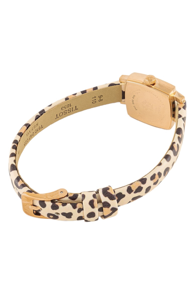 Tissot Ceas quartz cu o curea cu animal print - Pled.ro