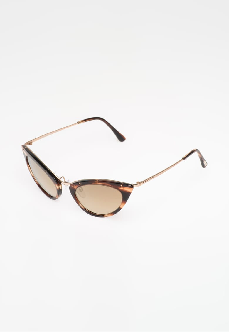 Tom Ford Ochelari de soare aurii cu animal print - Pled.ro