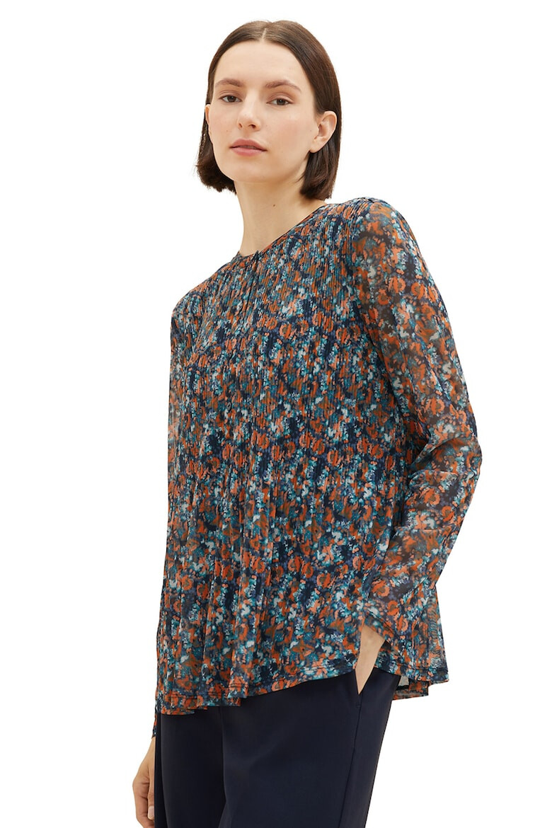 Tom Tailor Bluza cu pliuri si model floral - Pled.ro